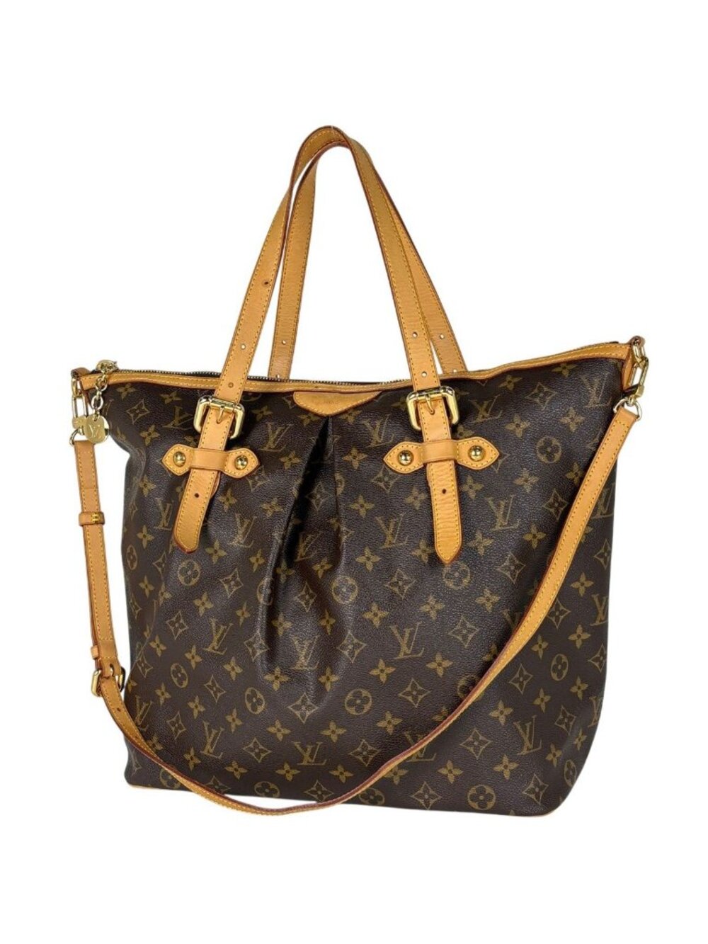 Louis Vuitton Palermo GM Handbag 2-Way Shoulder Tote Monogram Brown